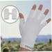 Mikinona 1 Pair UV Gloves Gel Nail Gloves Half Finger Gloves Outdoor Gloves Nail Art Skin Care Supply Summer Beach Gloves Womens Gloves UV Hand Protection Shield White LED Women's Fabric - Buy Online on GoSupps.com