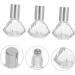 Stahad 12-Piece Glass Roller Bottles Set - Empty Perfume Lip Balm & Oil Bottles - Travel Size Silver 5.5x3cm - Buy Online on GoSupps.com