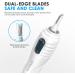 Ear and Nose Hair Trimmer for Men and Women - Dual Edge Blades - Easy to Clean Facial Hair Remover (White) - Buy Online on GoSupps.com