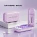 Dyroe Tablet Divider & Pill Cutter Split Large & Small Tablets with Storage Compartment Portable Vitamin Pill Splitter (Purple) - Buy Online on GoSupps.com