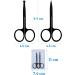 2Pcs Stainless Steel Facial Hair Scissors Set for Men & Women - Nose, Beard, Eyebrow, Eyelash Trimmer - Buy Online on GoSupps.com