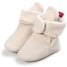 EDOTON Unisex Newborn Winter Boots - Warm Stripe Non-Slip Booties for 0-6 Months (Khaki) - Buy Online on GoSupps.com