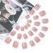 Brishow Pink French Press-On Nails 24 Ballerina Acrylic Short Artificial Nails for Women & Girls Easy Stick-On Manicure - Buy Online on GoSupps.com