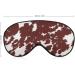 Cowhorse Print Sleep Mask for Women | Adjustable Brown Spots Eye Shades with Elastic Strap - Perfect for Travel & Rest - Buy Online on GoSupps.com