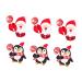 CIMAXIC CIMAXIC 62 pieces message paper for sweets decoration lollipop card paper lollipop cards Christmas lollipop cards ornament Christmas decorations sweet decorate clip