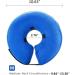 Emwel Pet Inflatable Collar for Dogs and Cats - Comfy Recovery Cone - Medium - Blue - Buy Online on GoSupps.com