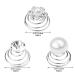 Jiebor 96Pcs Spiral Hair Pins Rhjsonestone Pearl Hair Clips for Prom Wedding Women - Bridal Coil Twist with Crystal Jewelry - Christmas Gift - Buy Online on GoSupps.com
