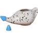 HealthGoodsIn Ceramic Neti Pot - Premium Handcrafted Dishwasher Safe 225ml Dalmatian with 2 Silicone Nozzle Tips for Optimal Nasal Care - Buy Online on GoSupps.com
