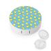 Lemon Blue Contact Lens Case Travel Portable Travel Contact Lens Box with Mirror style