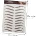 BIUDECO 9 sheets Eyebrow Sticker Artificial Hairlike Stickers Eyebrows Transfers False Imitation Shaping 21x14.7cm Brown - Buy Online on GoSupps.com