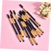 Beavorty 12pcs Eyebrow Applicator Set Eyelash Angled Brush Comb & Curler Golden Makeup Kit for Perfect Brows & Lashes - Buy Online on GoSupps.com