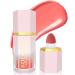 AOLAILIYA Liquid Blush Makeup Soft Cream Blush for Cheeks  High-pigmented  Long-Wearing  Waterproof  Natural Glossy  Skin Tint Blush Stick Face Makeup for Women and Girls(devoted)