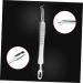 Healeved 3pcs Clip Comedone Blemish Extractor Tweezers Blackheads Zit Popping Tool Kit Stainless Steel - Buy Online on GoSupps.com