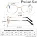 Progressive Multifocus Reading Glasses | Square Metal Frame with Elastic Hinge | HD Readers for Men & Women | Gold +2.50 Black - Buy Online on GoSupps.com
