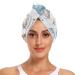 Christmas Elf Hair Towel 2 Pack Super Absorbent Hair Drying Towel Quick Dry Hair Turbans Head Towel with Button Twisty Wrap for Women Girls