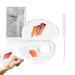 Penugo 180 Degree Folding Acrylic Makeup Mixing Palette  Plastic Foundation Makeup Facial Palette with Felt Bag  Transparent Spatula Tool for Eyeshadow Liquid Foundation Cosmetic Pigment Mixing