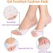 4 Pairs Silicone Toe Caps - Gel Sock Pads for Foot Protection - Breathable Hole for Ball of Foot - Metatarsal Ballet Pointe Cap - Buy Online on GoSupps.com