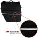 BV Bike Panniers 26L | Adjustable Hooks & Carrying Handle | 3M Reflective Trim | Large Black Bicycle Commuting Pannier - Buy Online on GoSupps.com