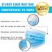50 Pcs Disposable Adult Face Mask 3 PLY Layer Protective Face Masks Blue - Buy Online on GoSupps.com