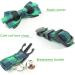 Green Plaid Cat Collar Breakaway with Bell and Bow Tie - Adjustable Safety Collar for Kitty and Kitten (6.8-10.8in) - Buy Online on GoSupps.com