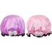 Wrapables  Fun and Novelty Double Layer Waterproof Shower Caps for Kids (Set of 2)  Precious Bow (Set of 2) Precious Bow