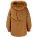 Buy Hehiy Ladies Winter Coat - Warm Quilted Long Hooded Fleece Jacket in White & Black | Stylish Women's Outerwear Sizes XS-XXL - Buy Online on GoSupps.com