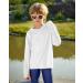 BesserBay Boys UV Shirt Long Sleeve Hood UPF50+ Rashguard - Kids Size 120-160 - White 150 | International Shipping Available - Buy Online on GoSupps.com