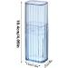 Joberio Cotton Swab Holder with Lid - Chic Mini Storage Case for Dental Packs & Toothpicks - Travel Canister in Blue - Buy Online on GoSupps.com