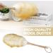 Wool Duster Static Lambs Wool Brush Duster Lambswool Soft Dusting Household Brush Dust N7G7 Mites - Buy Online on GoSupps.com