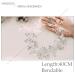 Handcess Pearl Crystal Silver Flower Rhinestone Leaves Wedding Headbands - Elegant Hair Accessories for Women & Girls - Perfect for Weddings & Special Occasions - Buy Online on GoSupps.com