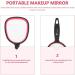 Portable Black Handheld Mirror with Handle - Mpowtech Travel Mirror for Kids & Makeup - Lightweight and Easy to Use - 6.1 L x 2.95 W - Buy Online on GoSupps.com