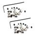 ZRM&E 20pcs 6 x 5 mm Copper Pin Keepers Pin Locks Pin Backs Locking Clasp with 2pcs Wrenches