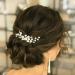 Silver Evild Wedding Hair Comb with Pearls & Rhinestones - Bridal Hair Side Comb for Brides & Bridesmaids | Wedding Hair Accessories - Buy Online on GoSupps.com