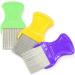 Nuoshen 6 Pcs Double Sided Plastic Lice Comb - Metal Teeth Nit Combs for Head Lice Treatment in Adults, Kids, Dogs, Cats - Buy Online on GoSupps.com