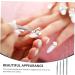 Beavorty 4pcs Tweezers Set - Jigsaw Round Head Stainless Steel Clips for Precision Work - Ideal for Crafting & DIY - Buy Online on GoSupps.com