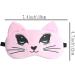 Buy MEETINGU Cute Animal Eye Mask for Sleeping | Soft & Lightweight Cat Blindfold | Perfect Sleep Eye Cover for Women Kids & Adults (Pink - Buy Online on GoSupps.com