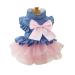 ZoonPark Puppy Dog Pet Clothes Pet Dog BOW Denim Dress Tutu Skirt Summer Clothes for Small Dog Cat Puppy (M Pink Skirt)