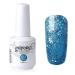 Vishine Gel Polish Nail Art Soak-off UV LED Nail Gel Polish Diy Manicure Glitter Medium Turquoise #590