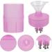 Buy Lurrose Pink Applicator Bottle Set for Hair Coloring & Styling | Empty Plastic Bottles with Funnel & Root Comb - Ideal for Salons & DIY Use - Buy Online on GoSupps.com