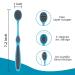 Buy Tongue Scraper for Adults | 4-Pack Soft Tongue Cleaners for Fresh Breath | Travel-Friendly Blue & White Tongue Brush - Buy Online on GoSupps.com