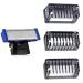 Replacement Razor Head & Shaving Comb Set - 3 Piece with Brush for Electric Solo Razors | Micro Touch Replacement Trimmer Head - Buy Online on GoSupps.com