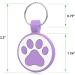 Whoseid QR Code Cat Tag - Customizable Online Profile Emergency Contacts Waterproof Silicone No Jingle - Perfect for Medium to Large Cats - Purple - Buy Online on GoSupps.com