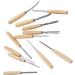Premium 12-Part Wood Carving Tools Set | Wooden Handle Steel Chisels for DIY & Handicrafts - Buy Online on GoSupps.com
