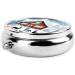 Winter Fawn Round Pill Box | 3 Compartment Organizer | Portable Travel Pill Box for International Shipping - Buy Online on GoSupps.com