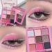 PICKX 9 Colors Glitter Eyeshadow Makeup Palette Matte High Pigmented Colorful Creamy Texture Eye Shadow Powder Natural Waterproof Long Lasting Eyeshadow Powder Cosmetics (C) - Buy Online on GoSupps.com