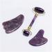 Buy MESKEL Amethyst Rough Stone Gua Sha Scraper & Jade Roller - Anti-Wrinkle Beauty Skin Care Tool Set (Type 5) - International Shipping - Buy Online on GoSupps.com