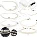 Luxurious 6-Pack White Pearl Headbands for Women - Bridal Rhinestones Hair Accessories for Wedding & Daily Wear - Buy Online on GoSupps.com