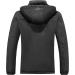 FTIMILD Men's Ski Jacket - Waterproof, Warm Winter Mountain Windbreaker with Hood, Black N02, X-Large - Buy Online on GoSupps.com