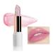 Magic Color Changing Lipstick pH Lip Balm Glitter Shimmer Lipstick Plumping Glimmer Glow Jelly Lipstick Hydrating Lasting Nourishing Moisture Lip Care Temperature Color Change Lip Gloss (4#) 04#