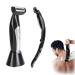 Men Back Trimmer Back Shaver Wet and Dry Use Men Back Groomer Extreme Reach Handle and Power Burst USB Rechargeable